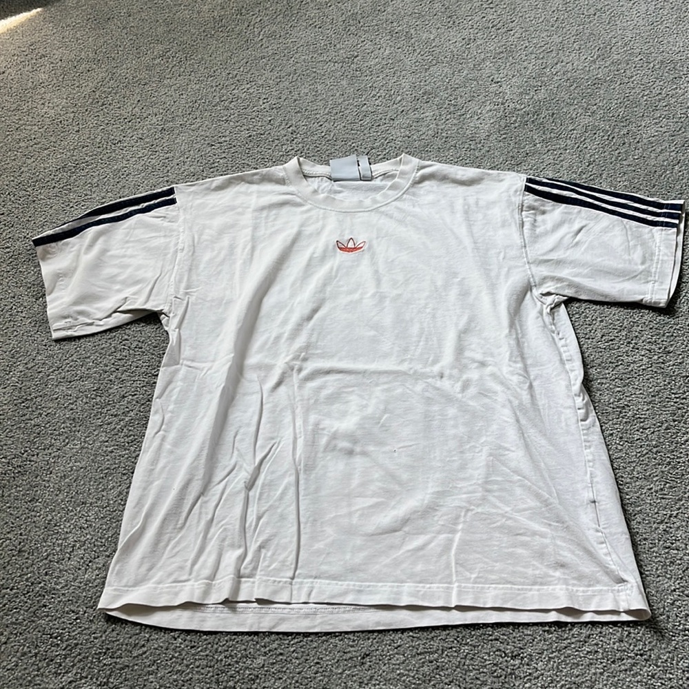 Adidas Striped Tee - L